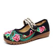 Yanran turned to hope for Huaxi spring and summer Chinese national style embroidered canvas Oxford bottom womens single old Beijing cloth shoes