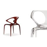 Итальянский инопланетный прозрачный смола эпоксидный хрустальный стул комнаты обеденный стул Рокбург Маленький Красная книга Акриловое кресло