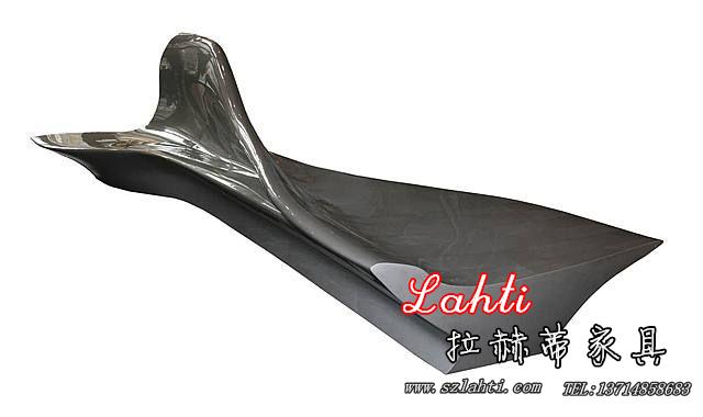 Nhà thiết kế nghệ thuật Zaha Moon băng ghế dự bị FRP Băng ghế dự bị Phong cách sáng tạo Băng ghế dự bị Nội thất Lahti - Đồ nội thất thiết kế ghế đôn