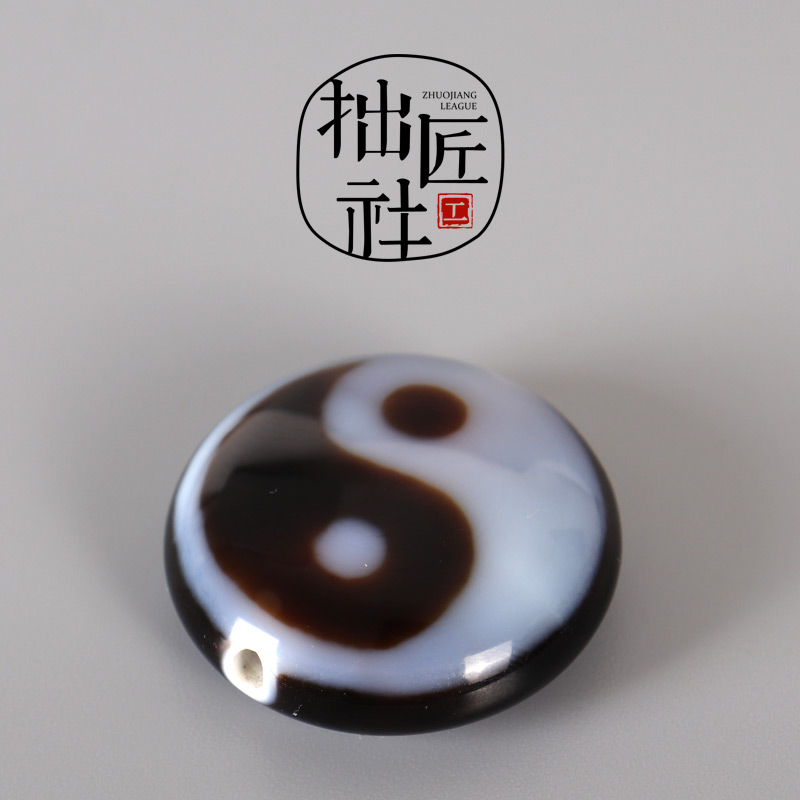 Tibetan Tai Chi Gossip Tianzhu Tibetan Literary Play Accessories DiyBuddha Beads Candida Beads Handstring Back Yunle Accessories-Taobao