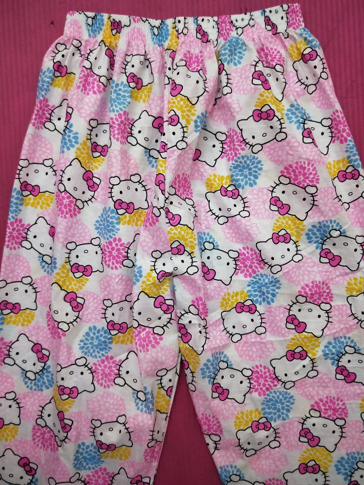 Quần cotton nữ tại nhà kích thước lớn quần pyjama lỏng mùa thu và mùa đông đan bông cô gái hoạt hình quần dày quần kaki
