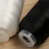 Высокопрочная нить 150D*3, черная и белая трехпрядная нить, нить для шитья кожаных петель, нить для шитья из полиэфирного волокна, нить для накладного пуховика