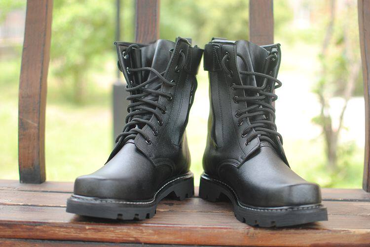 Boots militaires en cuir - porter - Ref 1397296 Image 23