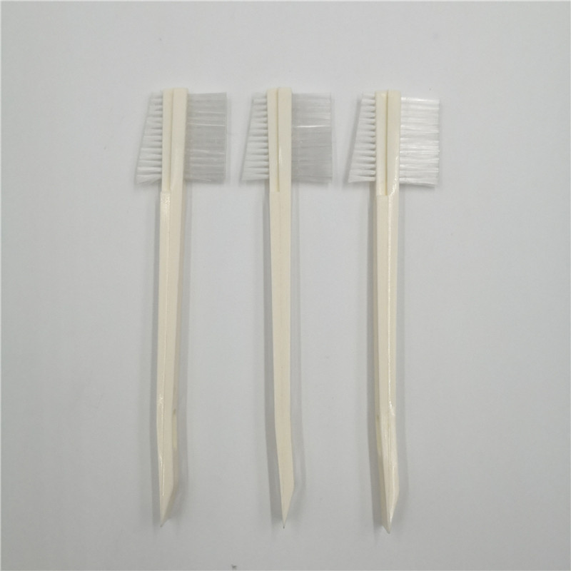 Aluminum window slot groove dust clean brush shovel knife car interior detail corner clearance clean double - sided brush