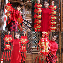 Chinese knot fish pendant Blessing word Every year there is a fish Spring Festival decoration decoration living Room New Year more than large hanging decoration New Year