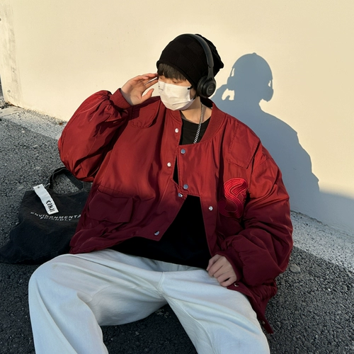 Весенняя тонкая бейсбольная форма, мужская куртка в стиле хип-хоп, в американском стиле, с вышивкой