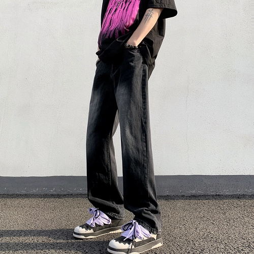 Прямые свободные джинсы, штаны для отдыха, в американском стиле, свободный крой