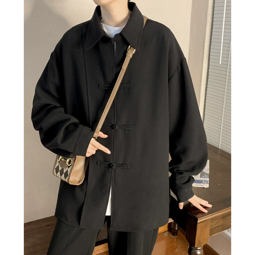 Дизайнерская мужская рубашка, китайский стиль, тренд сезона, этнический стиль