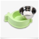 Кузанг для домашних животных из нержавеющей стали кошка, собачья чаша для щенка миски с рыбой.
