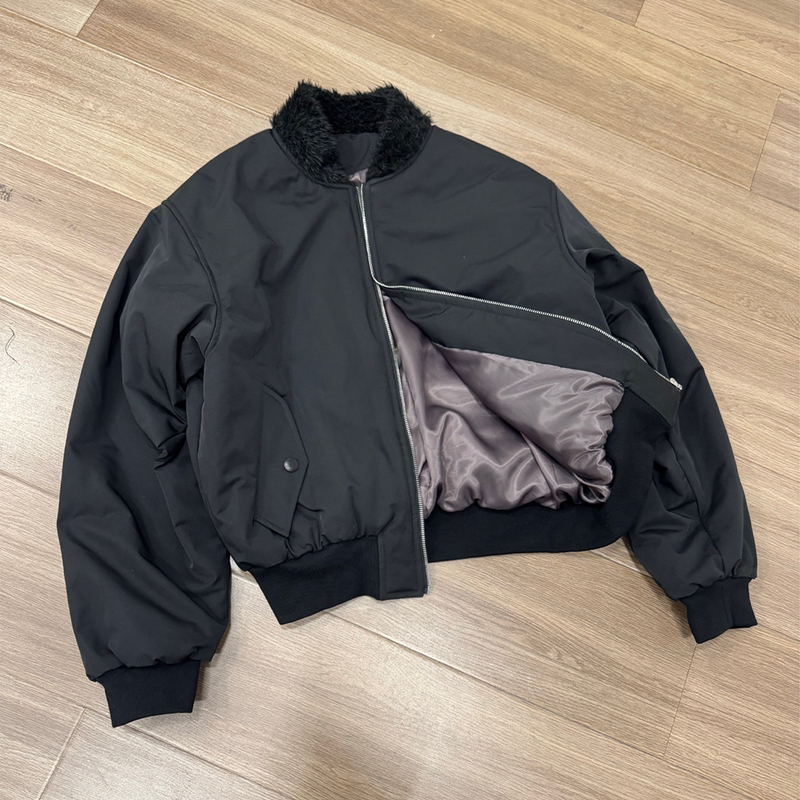 Manuscript Fur Collar Ma1 Cotton Jacket People's Cotton Jacket Anniversary Limited Edition Three-Proof Flight Padded Jacket