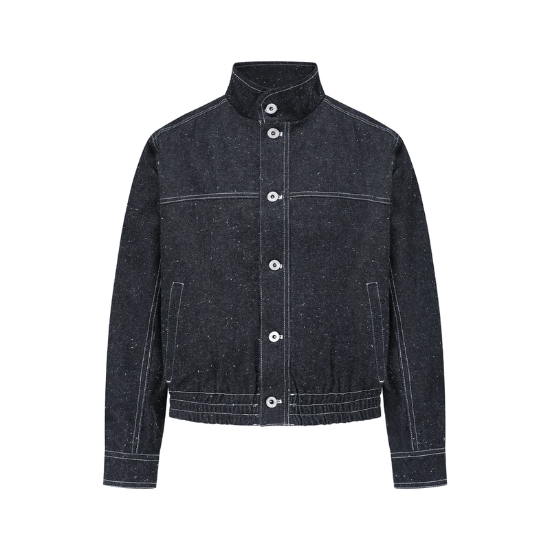 Manuscript Starry Sky M65 Jacket Casual Men's Spring Cleanfit High-End Black Stand Collar Short Jacket