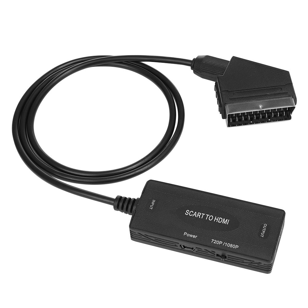Scart to HDMI with cable converter TV broom head to HDMI HD 1080P video adapter cable