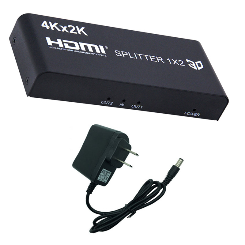 HDMI1 in 2 out one minute two video splitter computer monitor TV set-top box display HD split screen