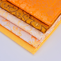 Buddhist supplies cloth yellow cloth red cloth Buddhist decorative silk cloth tablecloth mat Buddha table Wall tea gift box satin