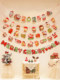 Christmas decoration flag latte shop window wall hangings pendant decoration theme atmosphere scene layout