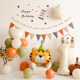 Mori style ins birthday decoration balloon background wall small fresh children baby 100th birthday party scene layout