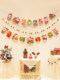 Christmas decoration flag latte shop window wall hangings pendant decoration theme atmosphere scene layout