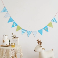 Blue Trojan Triangle Banner