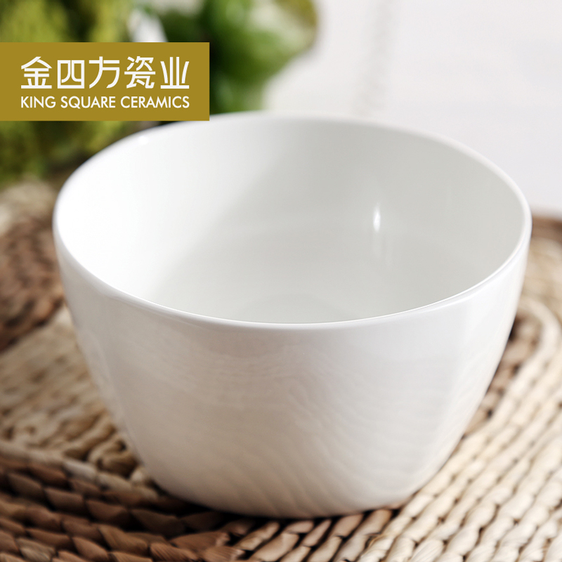 Gold square pure white ipads porcelain 4.5 inches to 9 inches square bowl bowl rainbow such as bowl bowl bowl ceramic bowl Korean dishes