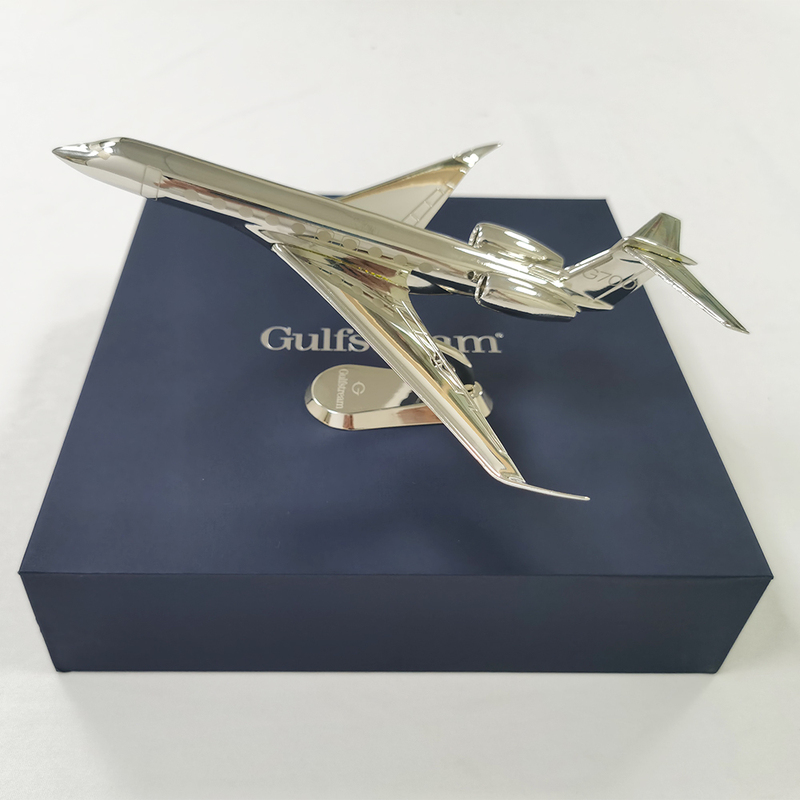 [Flying Model Craftsman Room] G700 Business Jet 1:150 Silver Metal Airplane Model