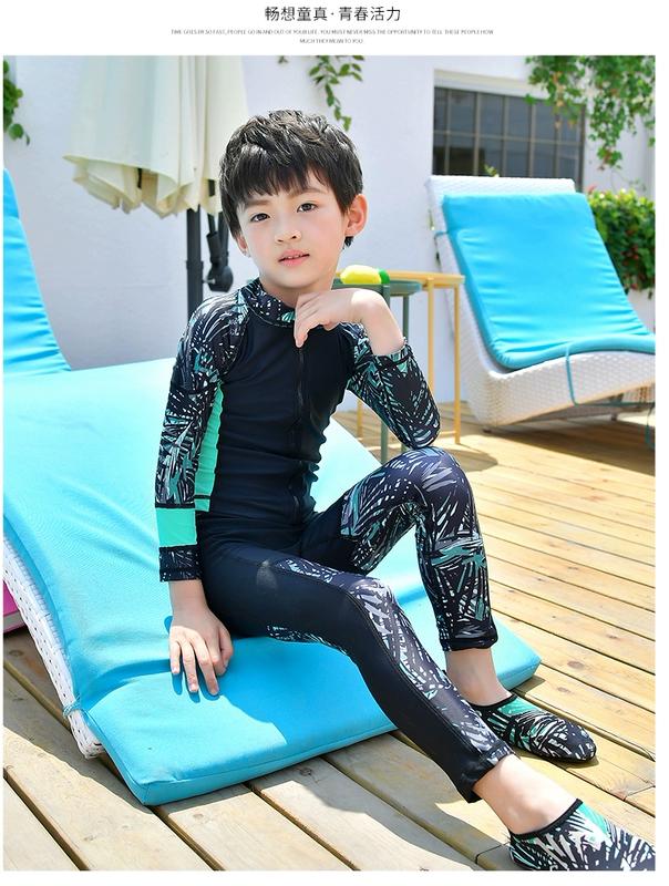 Mùa đông trẻ em đồ bơi bé gái chia kem chống nắng nhanh khô ấm áo dài tay bé trai cha mẹ trẻ em áo tắm nam wetsuit