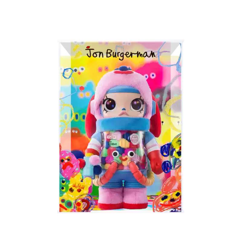 POPMART泡泡玛特Skullpanda 兰沐幽潮玩公仔收纳亚克力展示盒