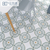 Moroccan flower tiles 300x300 kitchen toilet tile wall tiles Nordic bathroom toilet courtyard balcony floor tiles