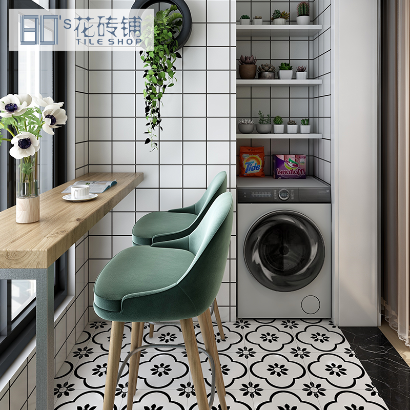 Nordic Toilet Kitchen Make-up Room Tile Wall Brick Wall Brick 300x600 Kitchen Necropolis Brick Small White Brick Brief modern