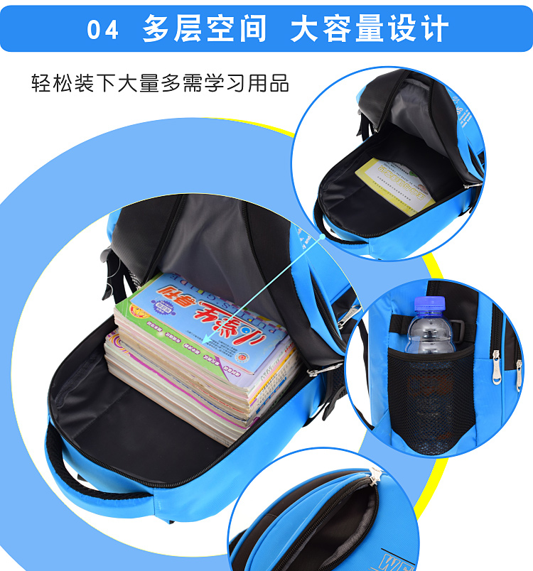Cặp học sinh tiểu học nam và nữ lớp 1-3-4-6 gánh ba lô trẻ em túi đi học 6-12 tuổi - Túi bé / Ba lô / Hành lý ba lô cho bé