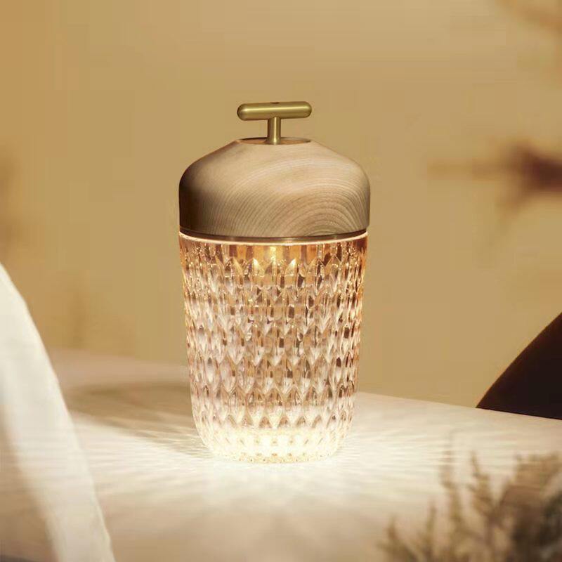 Alisa (STlouis) net red crystal hazelnut lamp diamond atmosphere charging touch bedside portable table lamp