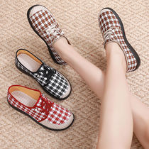 Back Force 2022 Spring Autumn New Korean Version Fashion Womens Shoes Old Beijing Cloth Shoes Comfort Casual One foot Lazy Shoes