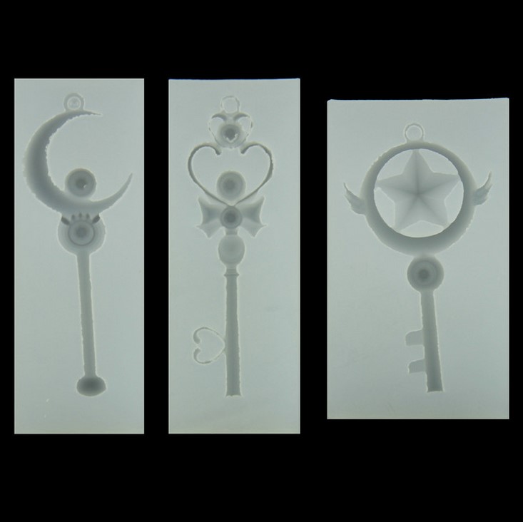 DIY Handmade Crystal Epoxy Khuôn Ab Nhựa Khuôn UV Khuôn Khuôn Fairy Stick Magic Wand Moon Stick khuôn kem silicon
