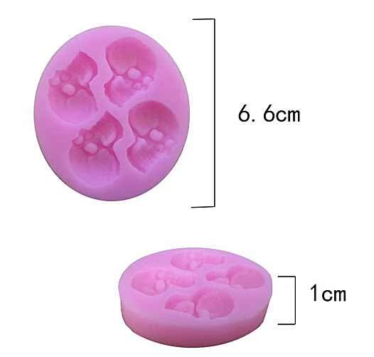 Halloween khoai môn silicone lỏng fondant khuôn nướng bánh trang trí gốm mềm làm đồ trang sức thủ công tự làm khuôn làm bánh cá