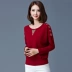 Áo sơ mi nữ mùa xuân và mùa thu 30 - 40 tuổi Mẹ tải áo mùa xuân cho nữ trung niên áo thun nữ dài tay mùa thu quần áo phụ nữ mặc các kiểu có áo đồ bộ tuổi trung niên Quần áo của mẹ