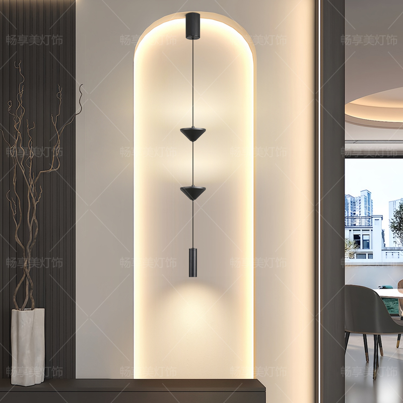 Living Room Background Wall Hourglass Chandelier Ambient Light Entryway Hallway Niche Decorative Light Bedroom Bedside Pendant Light