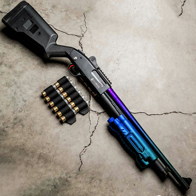 M870 spray metal shell soft shotgun simulation XM1014 loose shotgun model boy gun toy children gun