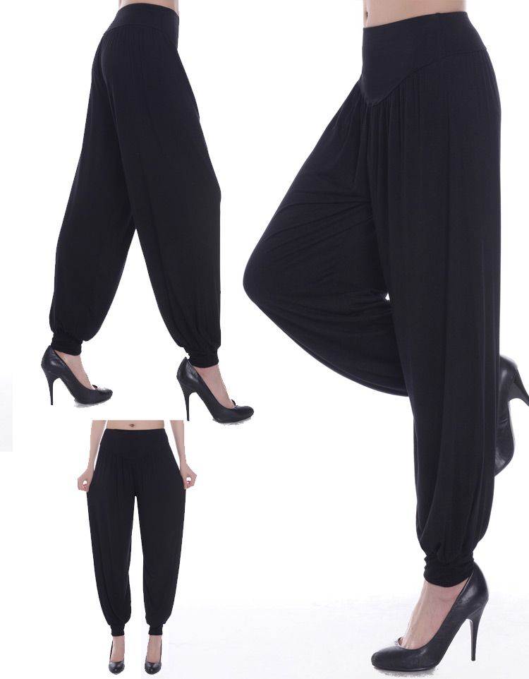 Đèn lồng quần nữ mùa thu và mùa đông quần áo yoga phương thức harem quần nữ yoga quần khiêu vũ vuông trang phục khiêu vũ thể dục quần áo phụ nữ áo khoác tập gym nữ
