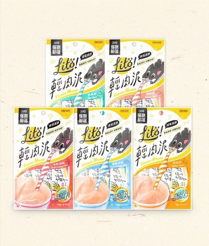 In Stock】Taiwan Monster Tribe Light Meat Paste Cat Strips Snack Medication Feeder Low Sodium 10g×4 Pieces