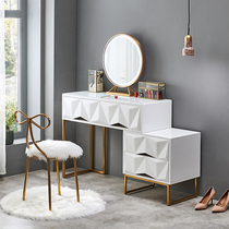 Net red ins dressing table storage cabinet integrated modern simple bedroom multi-function telescopic makeup table bucket combination
