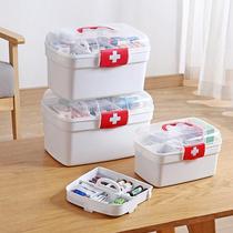 Household large-capacity medicine box student dormitory medicine storage box first aid kit emergency kit medicine box medicine storage box