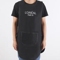 Hairdressing and barbering work clothes technician clothes waterproof and anti-fouling double-sided aprons oil-baked aprons large medium-term work clothes hair dyeing clothes