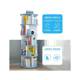 Rotating bookshelf storage rack floor-standing 360-degree children and students bookcase multi-layer space-saving cylindrical storage simple