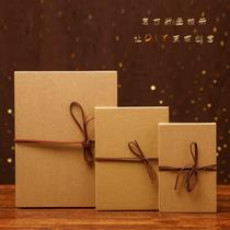 Double-sided cardboard handmade photo album hand-painted book accordion folding page adhesive collection couple classmates