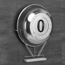 Kitchen rack pot lid hanging pot lid wall hanging pot lid with water cup V-shaped pot lid rack stainless steel punched type