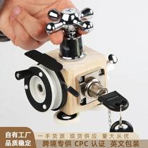 Baby busy board Montessori childrens puzzle 2 years old 3 early education box Montessori teaching aids busy block unlocking toy