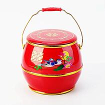 Red bucket wedding descendants bucket wedding bride dowry hug bucket solid wood treasure bucket baby urine bucket small bucket ornaments