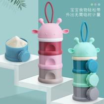 Baby milk powder box portable out-and-out food supplement baby repackaged small rice noodle box sealed milk powder compartment storage tank