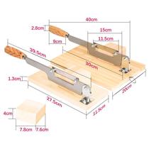 Slicing machine household manual small donkey-hide gelatin rice cake knife nougat cutting American ginseng antler Chinese herbal medicine and fruit slices