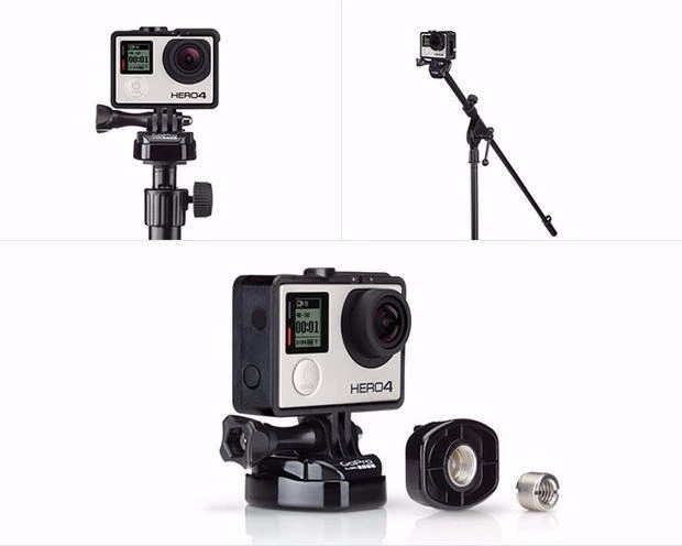 Phụ kiện gắn chân đế micro GoPro HERO5 HERO6 Phụ kiện máy ảnh
