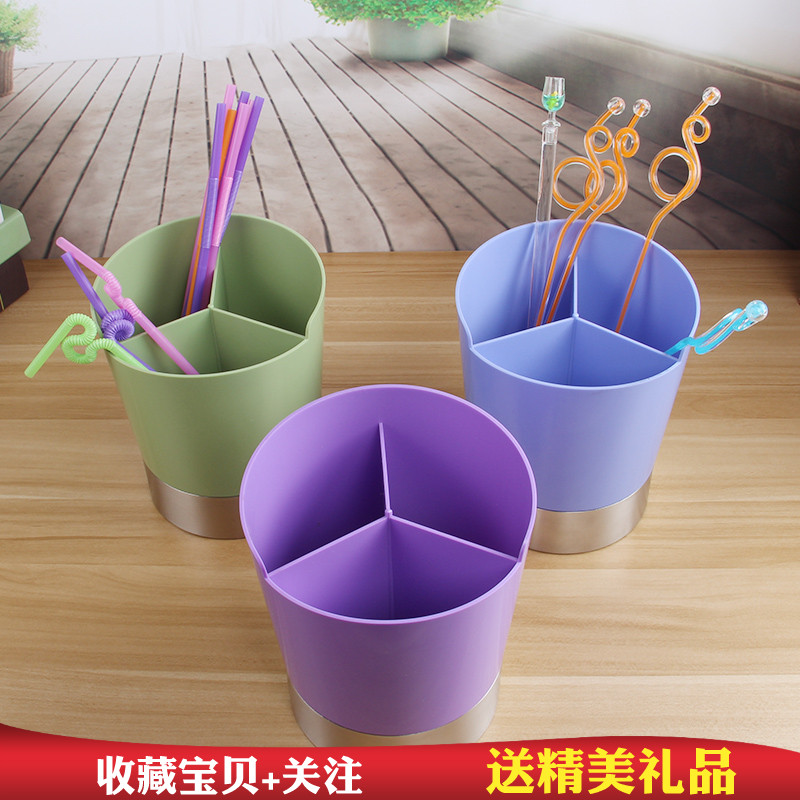 Bar Table Distribution Box Coffee Milk Tea Shop Special Straw Cylinder Straw Seat Chopstick Siter Wine Bar Spoon Cutlery Cutlery Dispenser